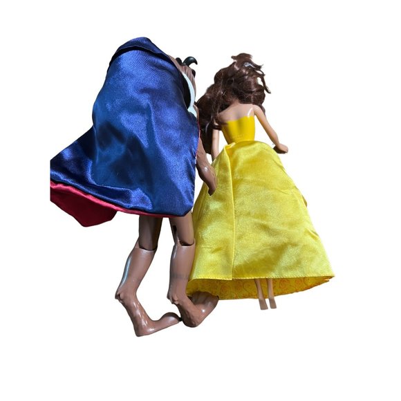 Disney Beauty & the Beast dolls Belle 12" Beast 13" - Picture 5 of 6